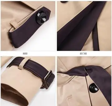 

Women Trench Coats Long Sleeve Fashion Turn-down Collar Overwear Clothing S-XXXL Nice New Pop Spring Autumn Overcoats
