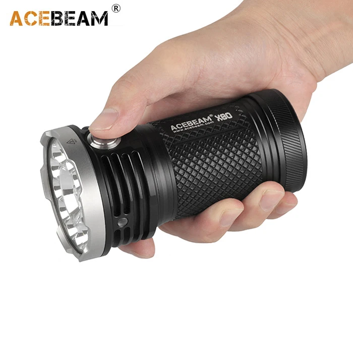 ACEBEAM X80 ручной фонарик 12 * CREE XHP50.2 светодиодный Макс 25000 люмен луч бросать 332 м