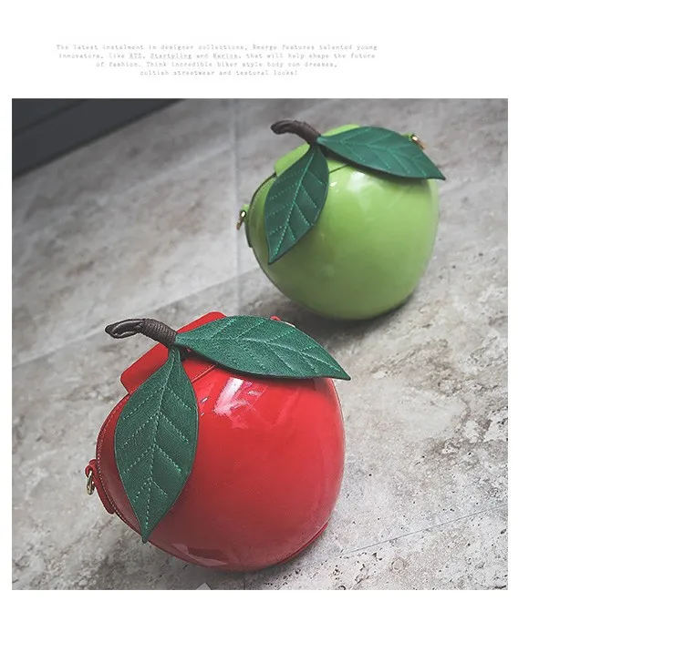 Милые модные apple Форма красного и зеленого цветов, вечерние сумки на плечо сумка-клатч сумка женские сумки из натуральной кожи кошелек клапаном сумка через плечо сумка