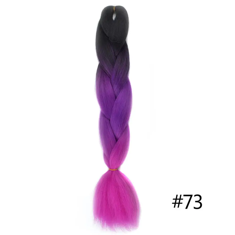 Chorliss 2"(65 см) 613TL. Голубой синтетические волосы для наращивания на крючках косички огромные косички Омбре плетение волос 100 г/упак. 1 шт - Цвет: Розовый