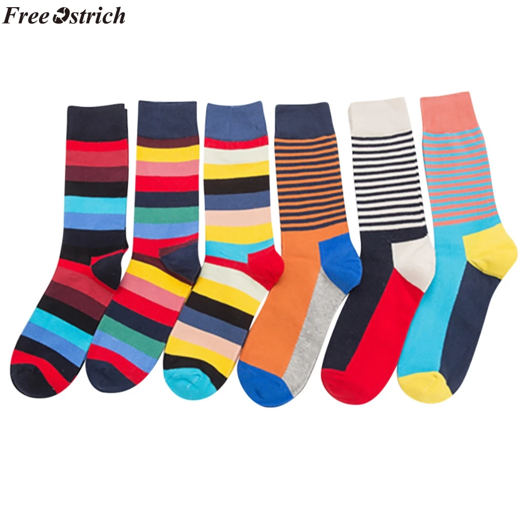 Новые Носки с рисунком страуса безопасные носки из прочного хлопка Hocok модные