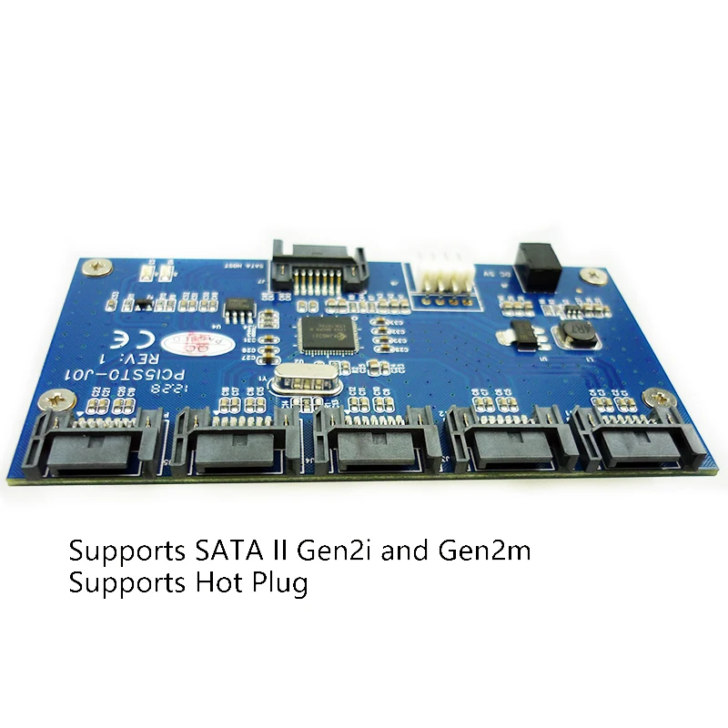 Factory price Adapter Card SATA 1 to 5 Port Converter ( Multiplier ) Riser card | Компьютеры и офис