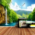 Фотобумага для стен в рулонах 3d на стене настенные фрески бумажная s бумажная домашний декор 3 d Фотообои