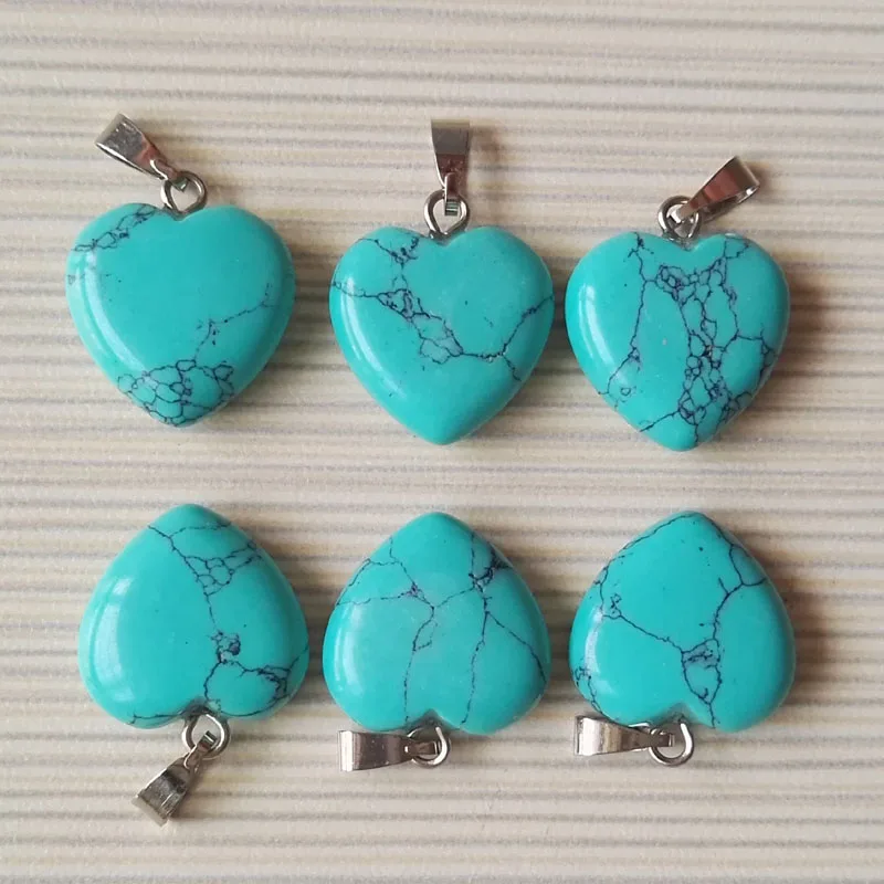 Оптовая продажа 100 шт./лот хит продаж калаитовый камень маленькая любовь подвеска