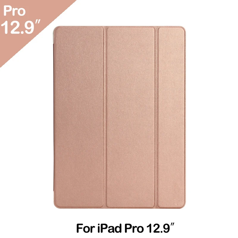Rose Gold Модная мужская обувь из ультра тонкий магнитный спереди Smart чехол кожи+ Жесткий PC задняя крышка для iPad Pro 12," 9,7"(не подходит Новинка года Pro 12,9 2th - Цвет: Rose Gold