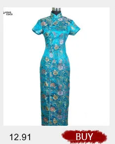 Китайское мини-платье из шелка и сатина Qipao Cheongsam, сексуальное платье с принтом и коротким рукавом, старинное винтажное черное платье синего цвета