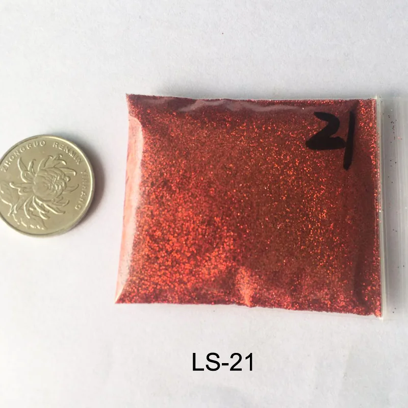 LS-21 Rikonka 10G голографический блестящий порошок Сияющий сахар ногтей Блеск Лидер продаж пыли порошок для ногтей искусство украшения 21 Цвета - Цвет: LS-21