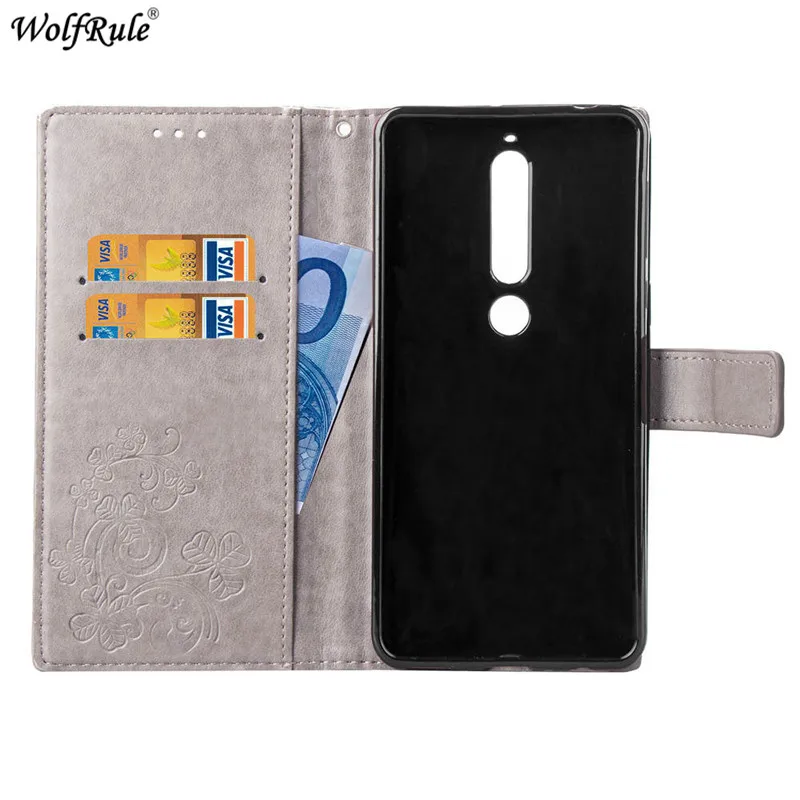 Для Capa Nokia 6 1 чехол для 2018 облегающие Чехлы Флип PU кошелек бампер телефона 5 5'' |