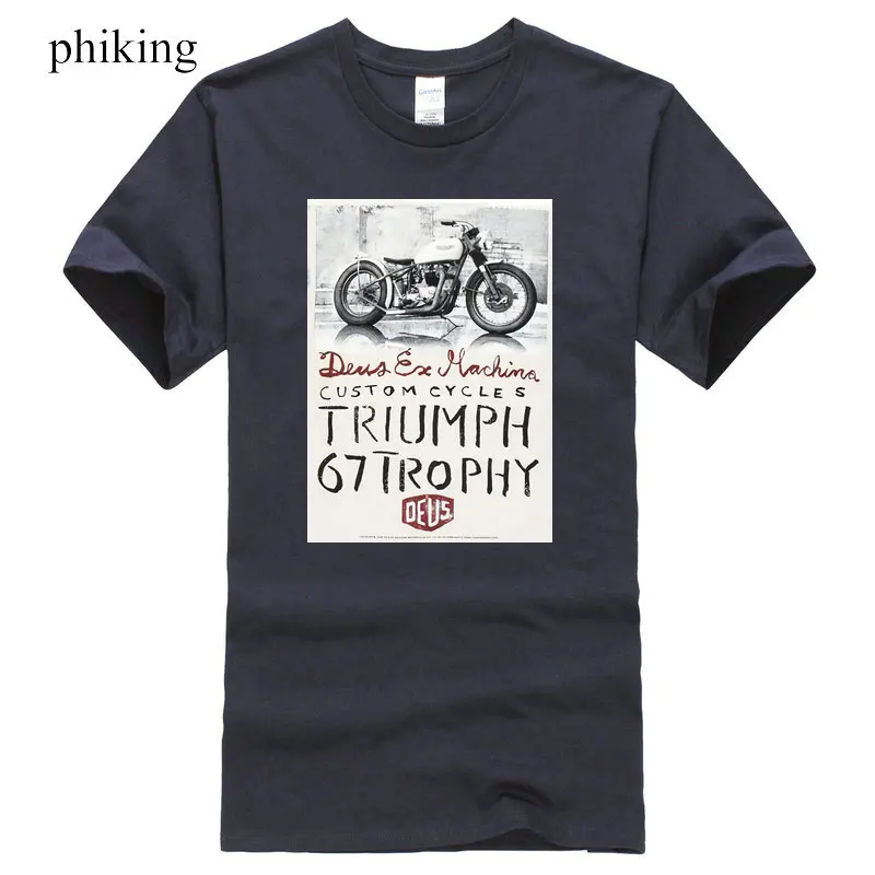 Deus Ex Machina Мужские Триумф трофей Футболка короткий рукав экипаж шеи белый или