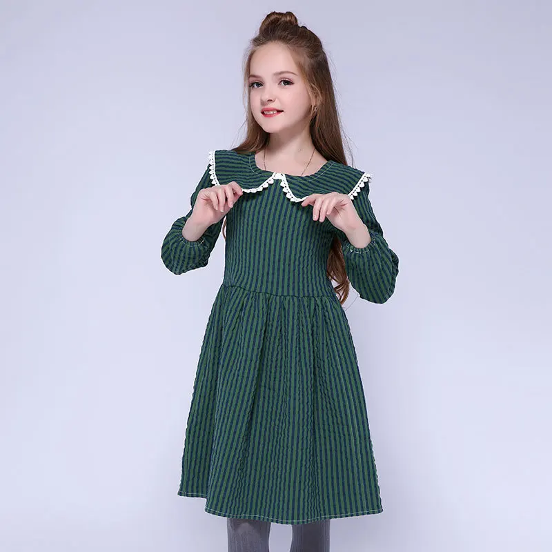 Платье для девочек новинка 2019 модная одежда детское осенне-зимнее платье