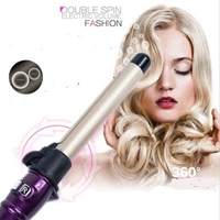 electric auto rotation hair curling iron rotary roller hairstyle ionic curler wand wave automatic wavy style salon spiral tongs