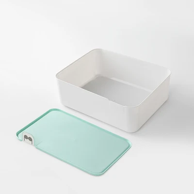1Grid Blue Нижнее белье ящик для хранения шкаф ящик пылезащитный Органайзер шкаф сортировочный разделитель органайзеры Чехол Носки трусики бюстгальтер для хранения дома - Color: 1Grid Blue