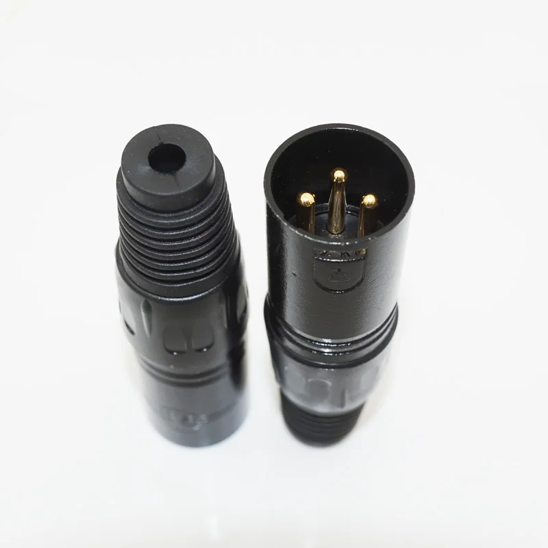 5 шт./лот разъем XLR для микрофона штекер Canon 3 полюсный кабеля бесплатная