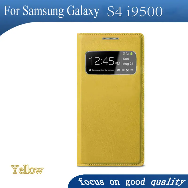 Кожаный чехол FDCWTSSmart для Samsung Galaxy S4 I9500 I9505 тонкий Оригинальный S 4|flip cover|leather caseflip case