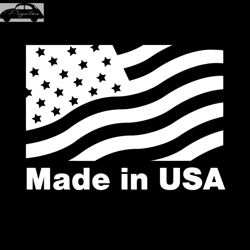 США наклейка стикеры окна автомобиля виниловая Забавный плакат Мотоцикл сделано