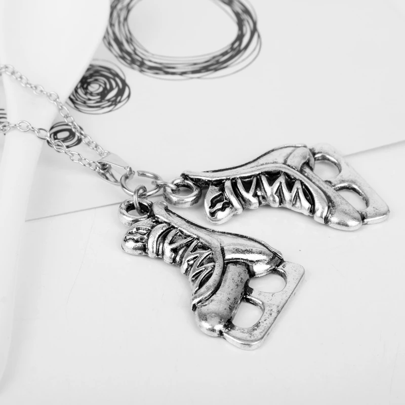 

Japan Anime YURI!!! on ICE Roller Skate Shoes Necklace for Women Men Pendant Choker Jewellery Necklaces for Teen Girls