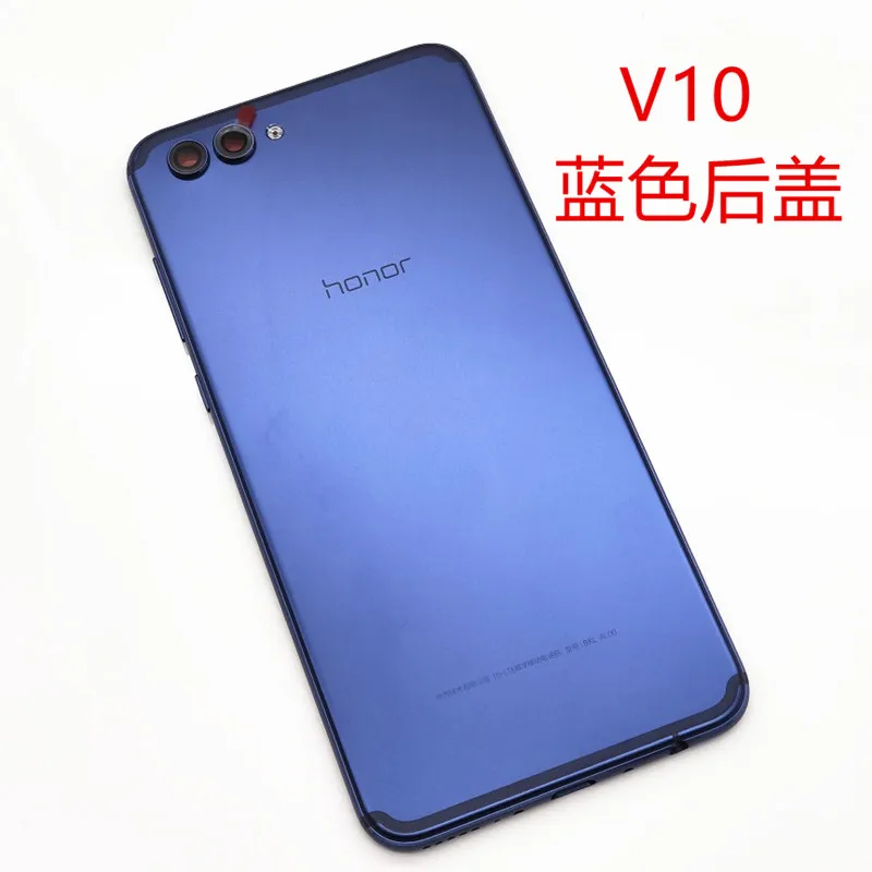 blue with simcard Подарок+ для huawei Honor V10 BKL-L09 BKL-TL10/Honor View 10 задняя крышка батарейного отсека, чехол для корпуса, запчасти для заднего стекла - Цвет: blue with simcard