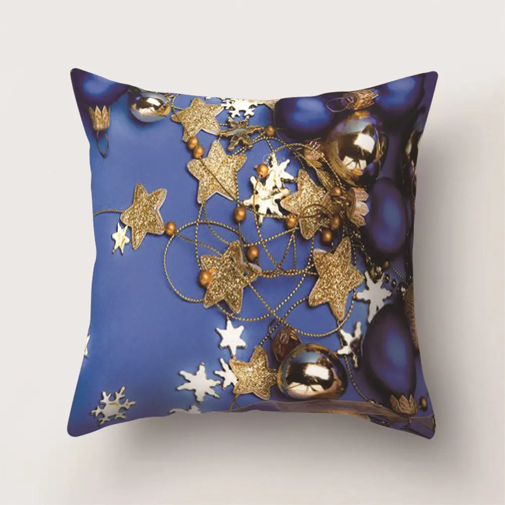 BZ23 RIANCY Christmas is Coming Home Decoration Gift Cushion Cover Decorative Pillows for Sofa Living Room Cushion Pillowcase 40511-2 - Цвет: BZ23