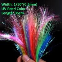 12 packs 150 0 5mm uv pearl ice wing fly tying flashabou tube fly tying materials streamer pike salmon fly pink yellow orange