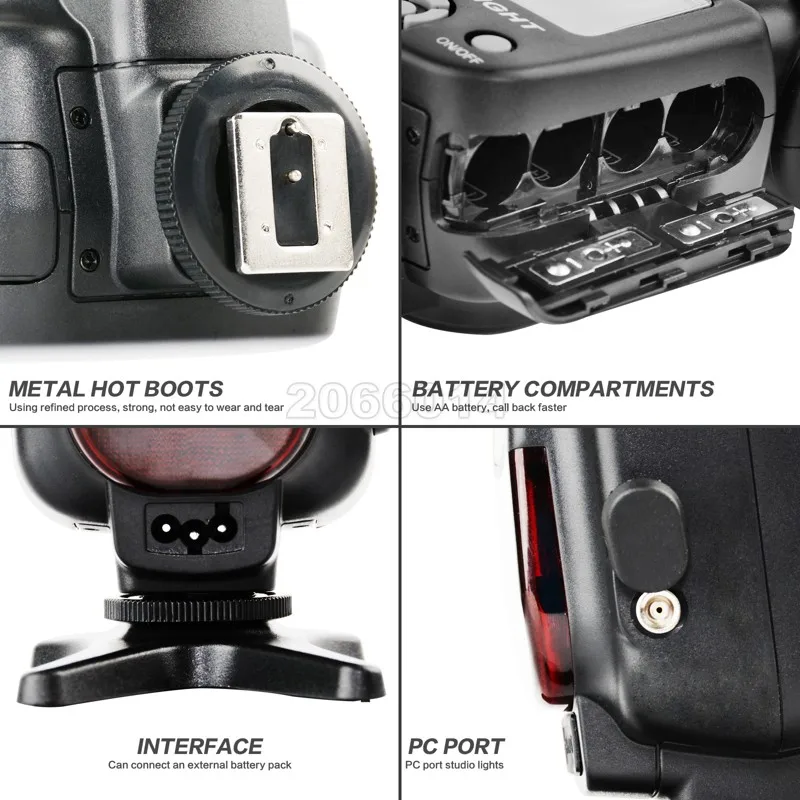 New Pre Марка Беспроводная Мини Flash ZM430 Speedlite для Canon и Nikon горячий Башмак Для Вспышки