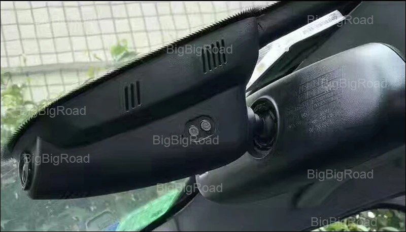 BigBigRoad для peugeot 3008 2013 Автомобильный видеорегистратор Wifi DVR видеорегистратор две камеры объектив FHD 1080P