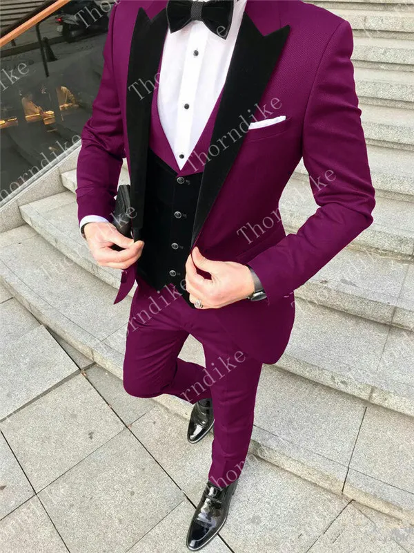 same as picture Новинка года красивый одна кнопка жениха смокинги для женихов Best человек костюм шаль нагрудные дружки для мужчин свадебные костюмы Жених - Цвет: same as picture