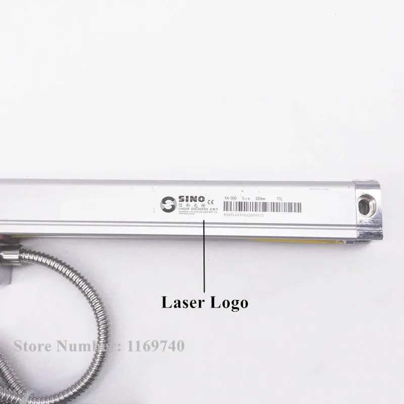

KA300 320mm 370mm 420mm 470mm 520mm SINO Linear Glass Scale/ Linear Encoder optical linear sensor ruler for mill lathe machine