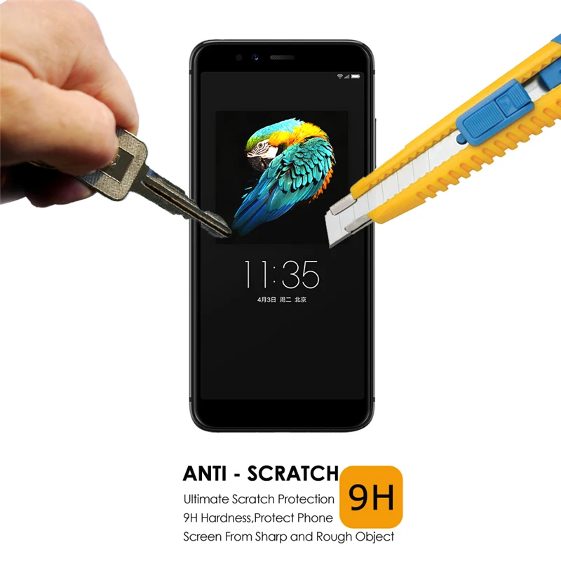 Qosea для lenovo S5 закаленное Стекло 9 H гальваническим 4D полный изогнутый край телефон