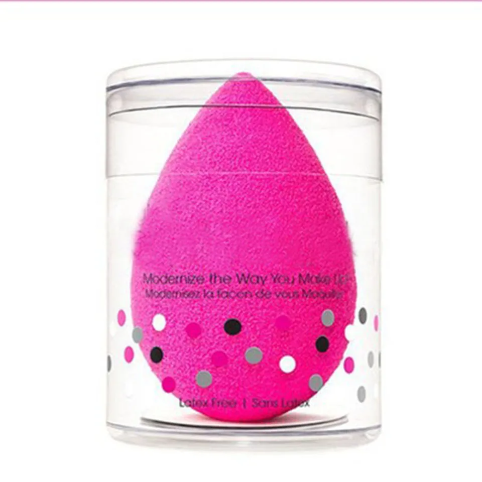 rose red Форма капли воды, косметический спонж для макияжа, косметическая пудра, Тональная основа, консилер, крем, макияж, блендер, основа для лица, 1 шт - Цвет: rose red