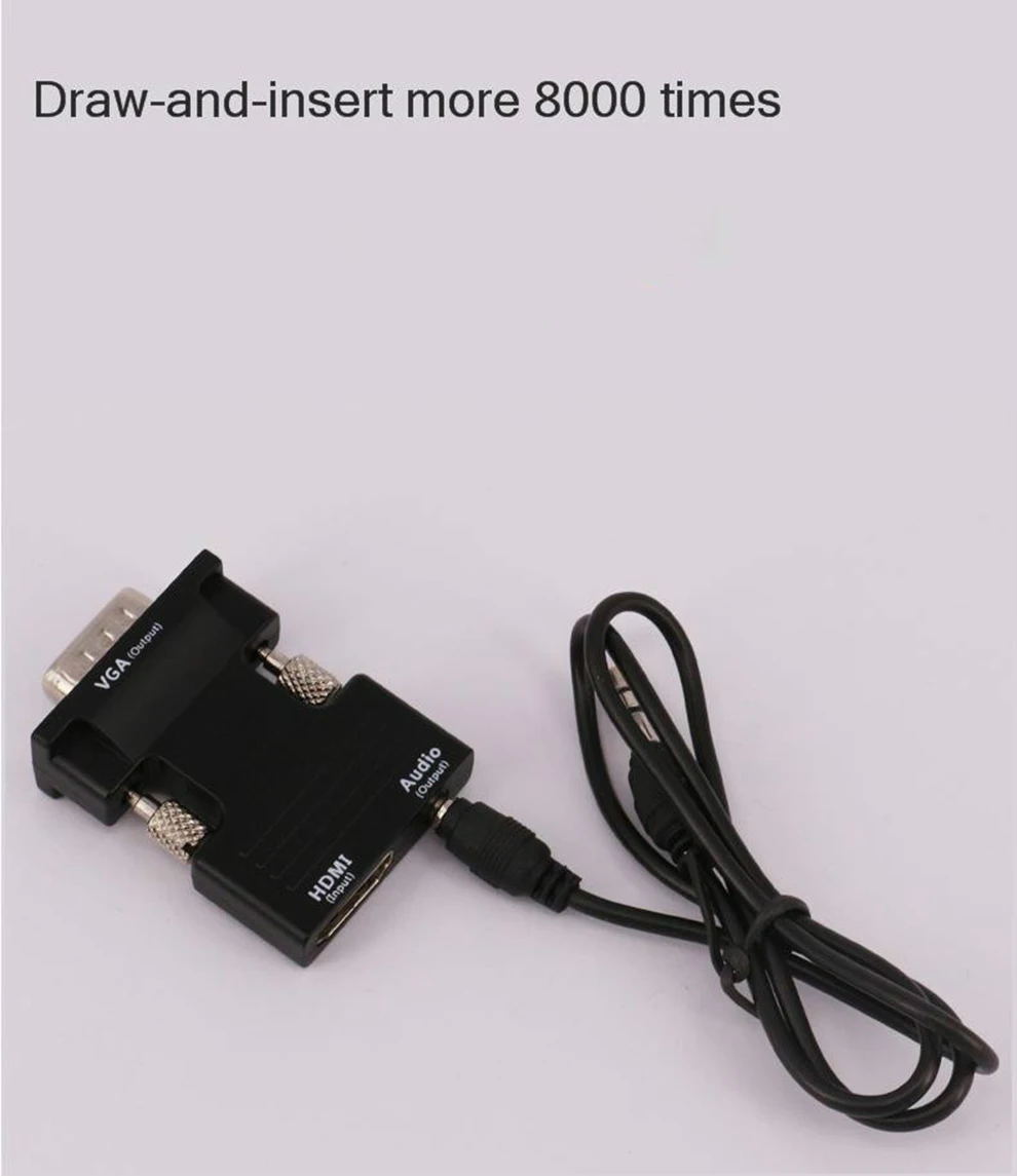 1080P HDMI Женский VGA Мужской конвертер адаптер с аудио кабель конвертер кабель для ПК ноутбук ТВ коробка проектор PS4 HD ТВ монитор