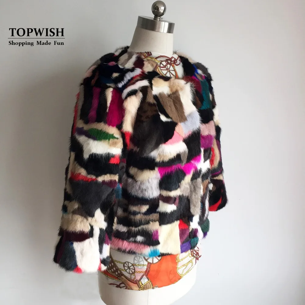 Новинка модная женская куртка из 100% натурального меха норки разных цветов