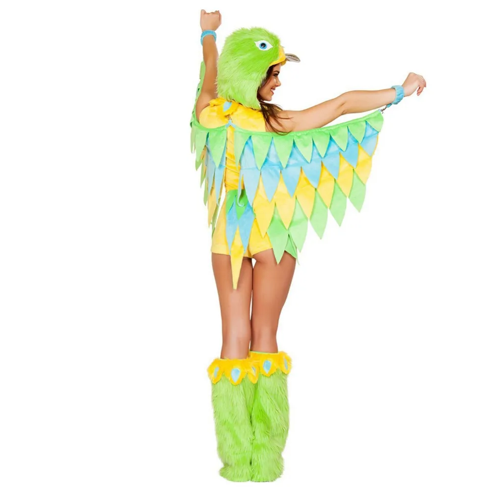 

New Bird Cosplay Costume Halloween Animal Costume Fancy Dress Adult Cartoon Easter Carnival Party Stage Show Green Bird Costume