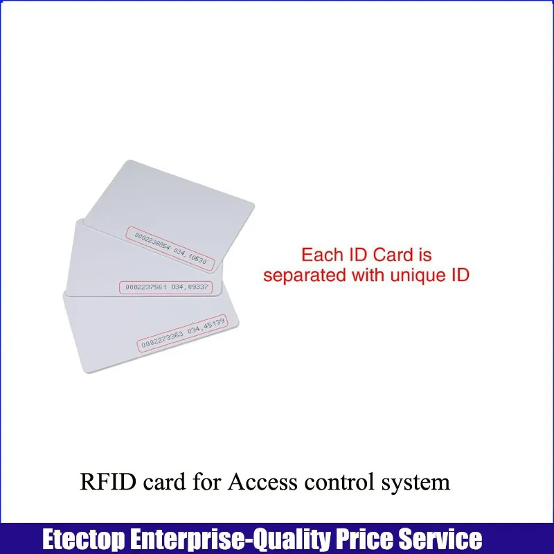 125 кГц RFID карты для контроля доступа, контроля доступа ID карты, тонкая ID карта 20 шт./лот