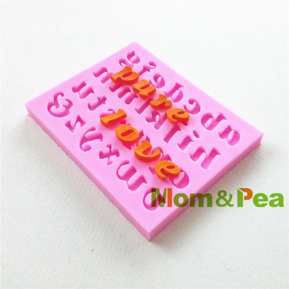 Mom&ampPea 0157 Free Shipping Characters Letter Shaped Silicone Mold Cake Decoration Fondant 3D Food Grade Mould | Дом и сад