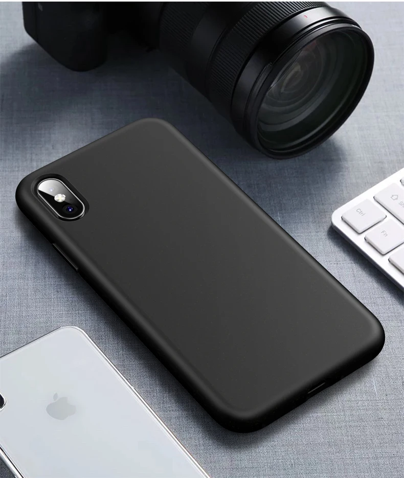 Чехол для iPhone 7 8 X XR чехол s iPhone 6 7 8 Plus Xs Max силиконовый тонкий матовый из ТПУ мягкий чехол для Apple iPhone 6S 7 8 XS XR