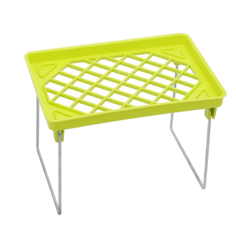1 шт. зеленые складные полки для хранения Полка кухни ванной комнаты канцелярские
