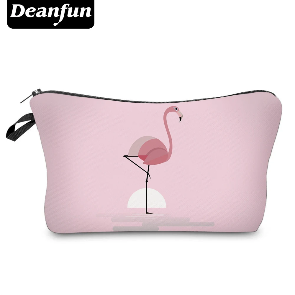Deanfun розовые косметички с 3D принтом фламинго милые Несессер для женщин хранение
