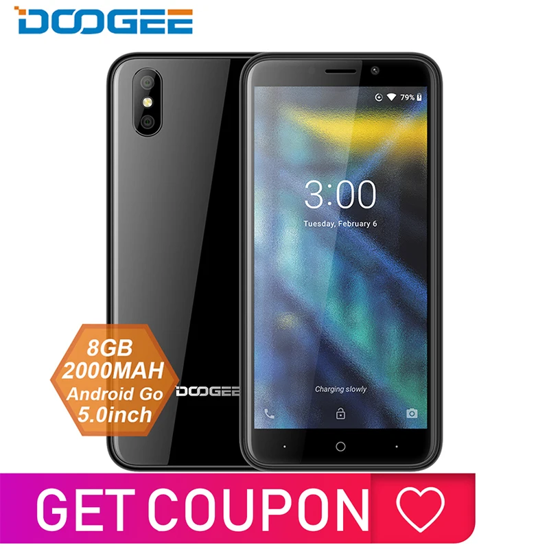 DOOGEE X50 мобильный телефон Android 8 1 MTK6580M четырехъядерный ГБ ОЗУ Гб ПЗУ две камеры 5 0