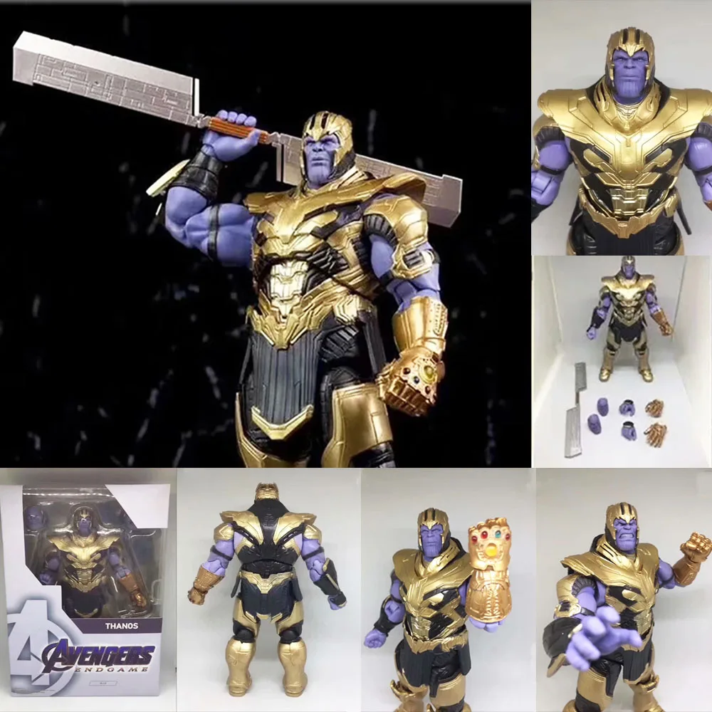 Бургундия Фильм Мстители 4 эндигра Marvel SHF Thanos Тор Марвел Капитан черная Widow Hawkeye фигурка модель игрушки кукла подарок - Цвет: Бургундия
