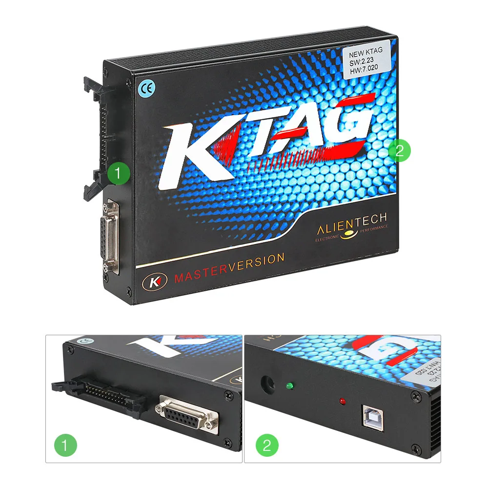 2018 выпуска K TAG Чип ECU Инструмент настройки интернет версия 7 020 KTAG SW V2.23 прошивки