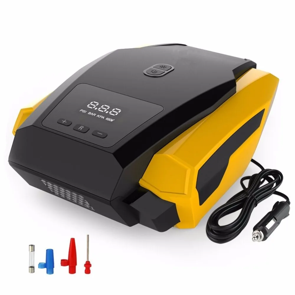 Портативный насос для накачивания шин, 12V 150 PSI автоматический цифровой электрический аварийный воздушный компрессор насос для автомобиля, грузовика, внедорожника, Баскетбольного Мяча