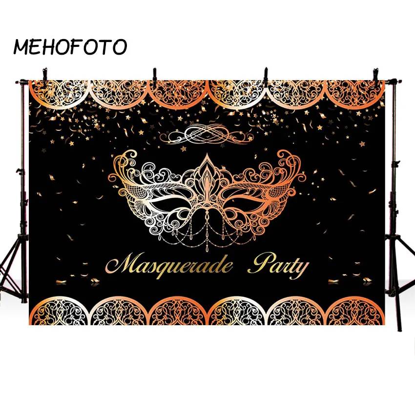 Фоны MEHOFOTO для маскарада вечевечерние фотография Золотая маска фото фон