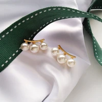fancy jewelry with pearls stud earring for woman earrings girl gifts handmade fine jewelry 2019