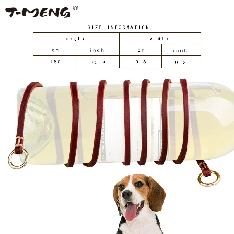 Цепочка из натуральной кожи для домашних животных ширина 0 6 см | Дом и сад