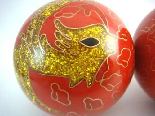 Baoding шар золотой дракон и феникс мяч для упражнений на здоровье|ball|health stickerhealth ball |