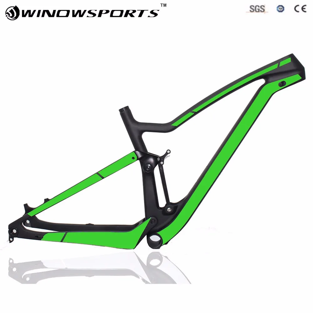 2018 Новый 29er XC Велосипед Полная подвеска рама карбоновая для горного велосипеда