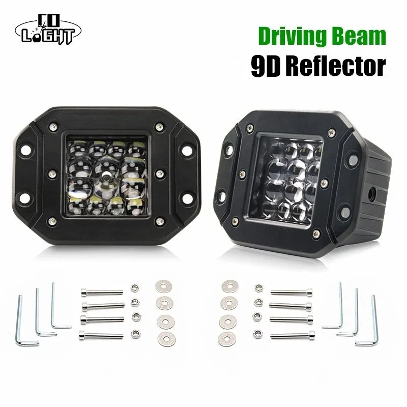Светодиодный Рабочий фонарь CO LIGHT 5 дюймов 28 Вт мощный 9D ДХО с полным креплением