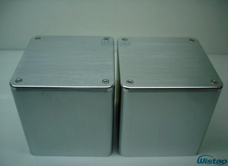 

IWISTAO 1pc Transformer Cover 134X134X136 Brushed Whole Aluminum 1 pc Power Transformer Covers for Tube Amp HIFI Audio DIY