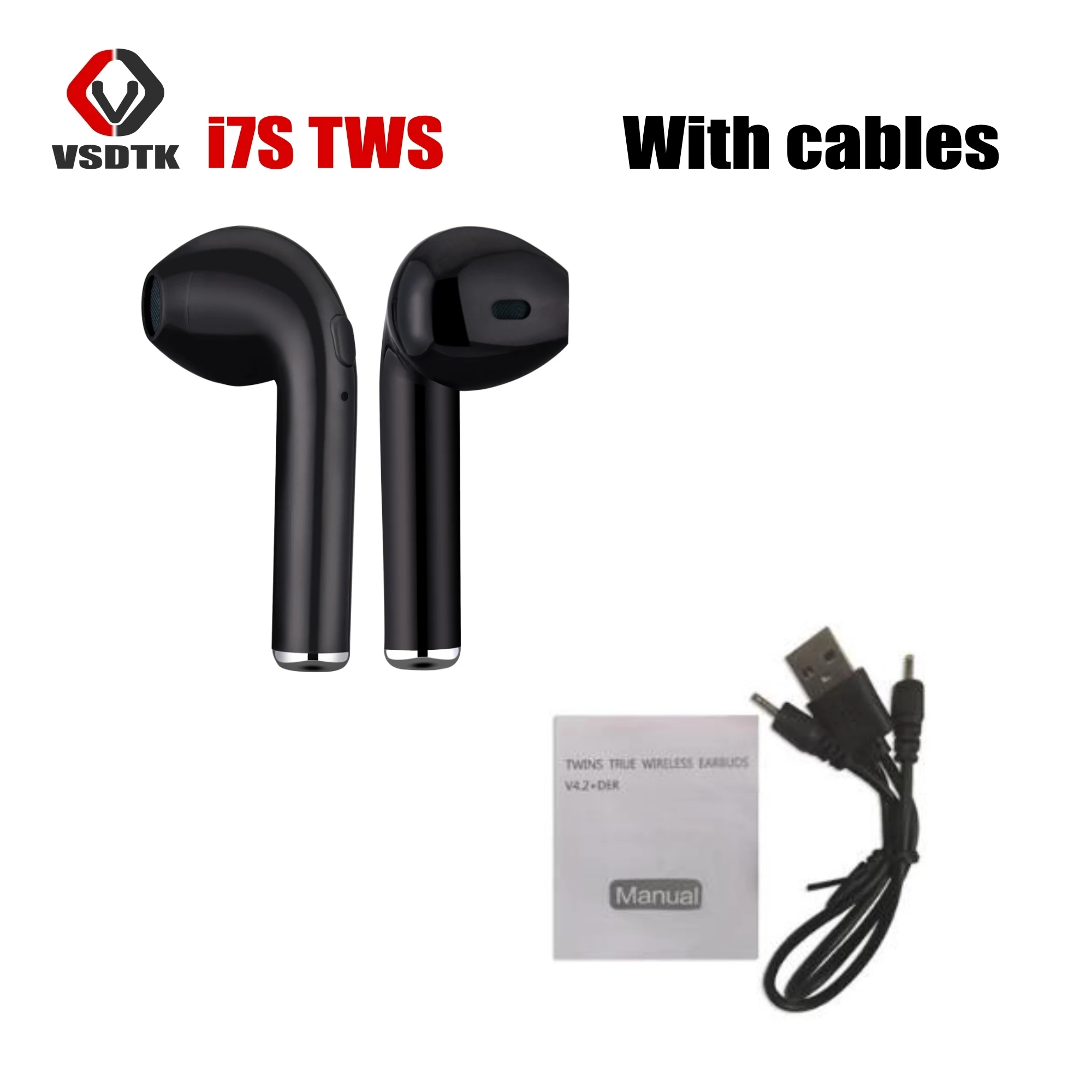 2019 высокое качество i7 i7s tws Bluetooth наушники вкладыши гарнитура беспроводные с