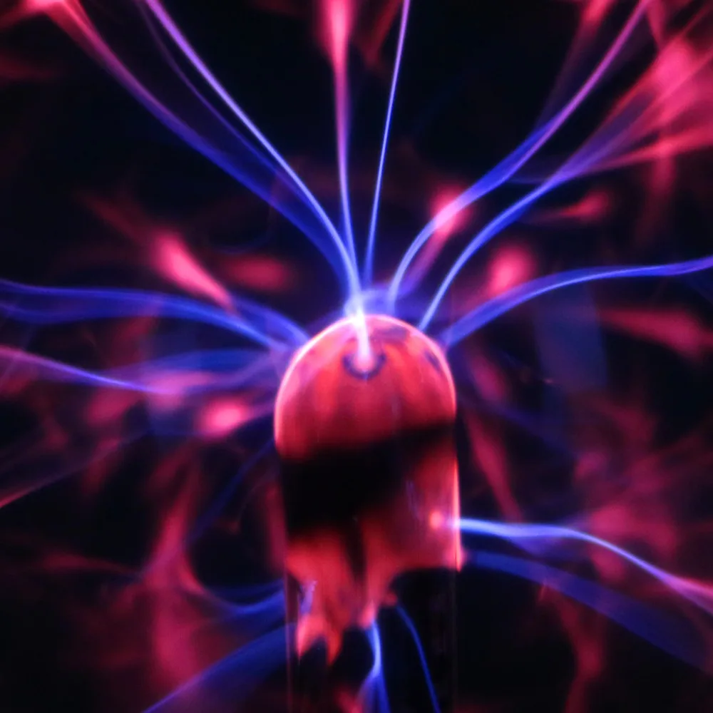 Новый USB Волшебная черная база стеклянная плазменная шаровая сферическая